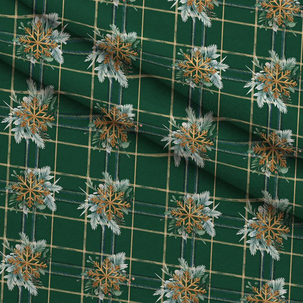 Evergreen Hearthlight Pattern 9 Minky Fabric — plush minky folded close-up preview (mv-minky-v1:lying)