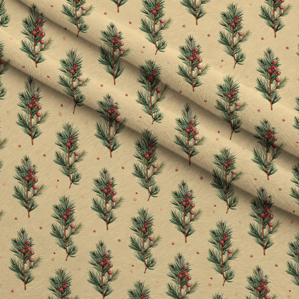 Evergreen Heirloom Pattern 12 Minky Fabric — plush minky folded close-up preview (mv-minky-v1:lying)