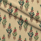 Evergreen Heirloom Pattern 13 Minky Fabric — plush minky folded close-up preview (mv-minky-v1:lying)