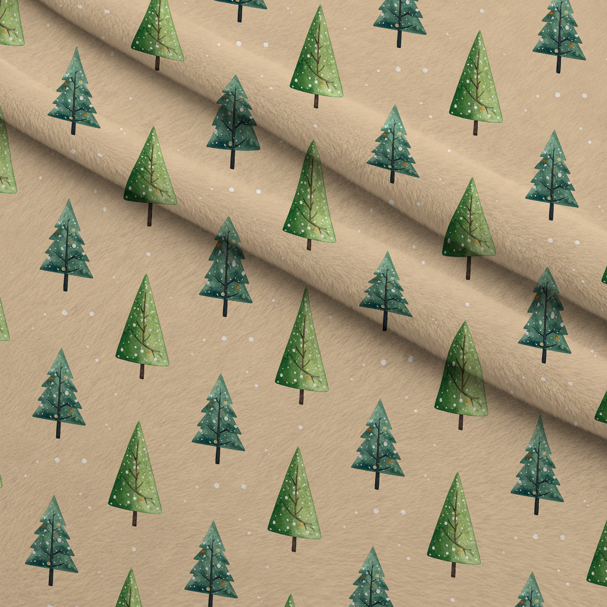 Evergreen Heirloom Pattern 14 Minky Fabric — plush minky folded close-up preview (mv-minky-v1:lying)