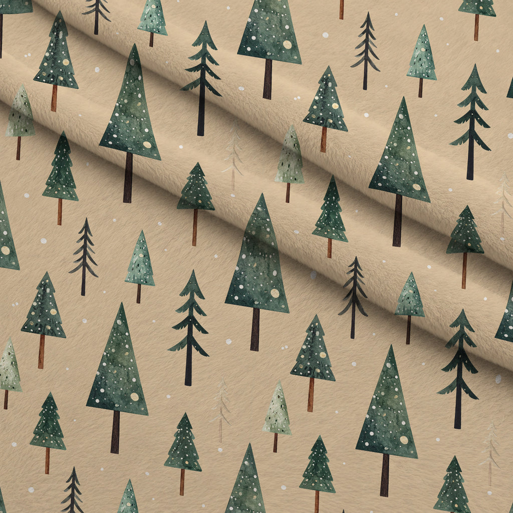 Evergreen Heirloom Pattern 15 Minky Fabric — plush minky folded close-up preview (mv-minky-v1:lying)