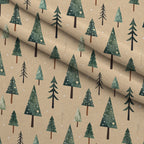 Evergreen Heirloom Pattern 15 Minky Fabric — plush minky folded close-up preview (mv-minky-v1:lying)