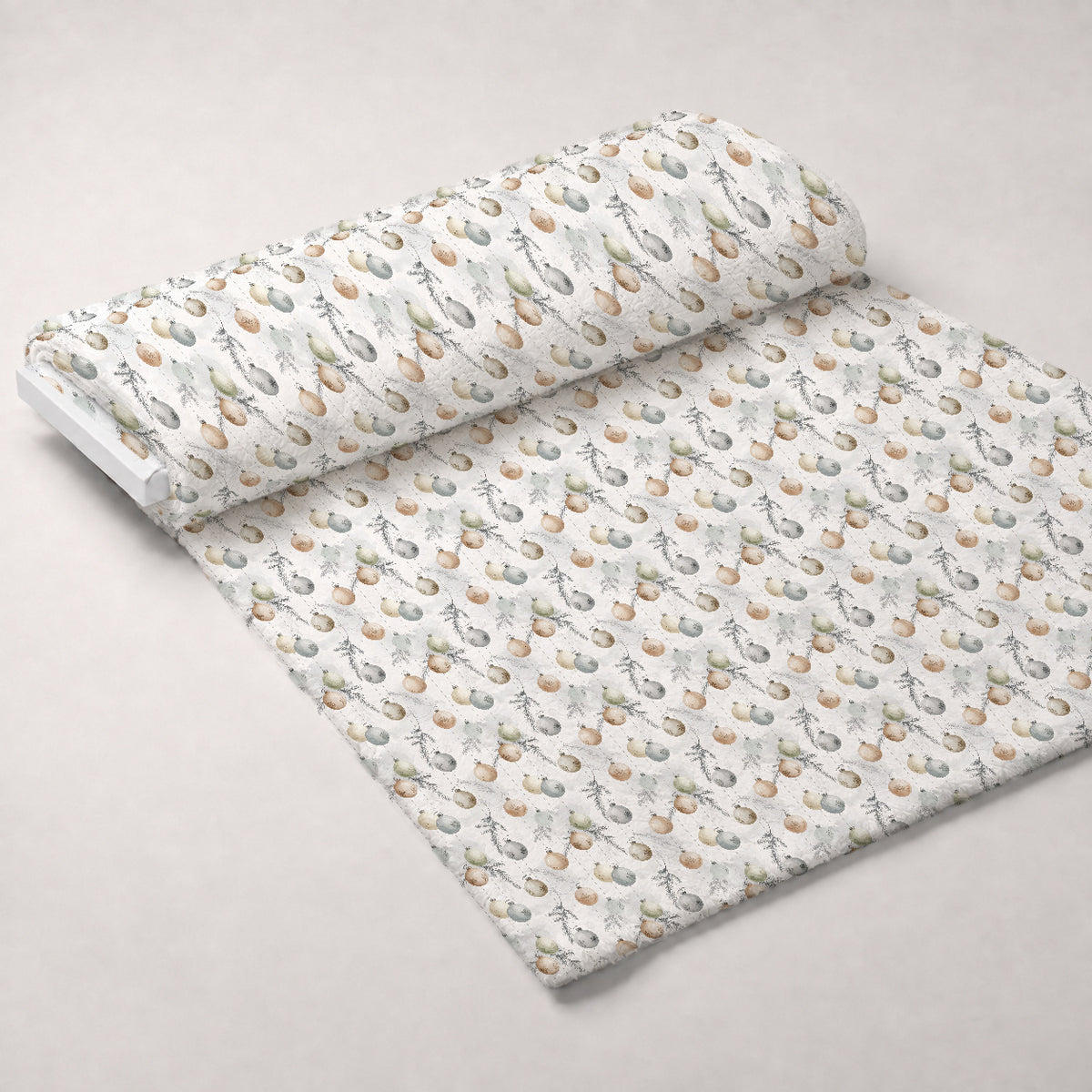 Evergreen Heirloom Pattern 17 Minky Fabric — plush minky unrolled bolt preview (mv-minky-v1:bolt)