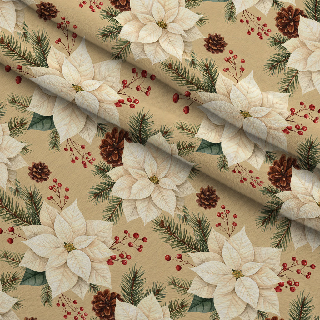 Evergreen Heirloom Pattern 2 Minky Fabric — plush minky folded close-up preview (mv-minky-v1:lying)