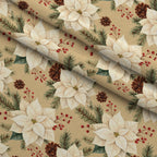 Evergreen Heirloom Pattern 2 Minky Fabric — plush minky folded close-up preview (mv-minky-v1:lying)