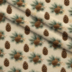 Evergreen Heirloom Pattern 24 Minky Fabric — plush minky folded close-up preview (mv-minky-v1:lying)