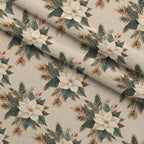 Evergreen Heirloom Pattern 25 Minky Fabric — plush minky folded close-up preview (mv-minky-v1:lying)