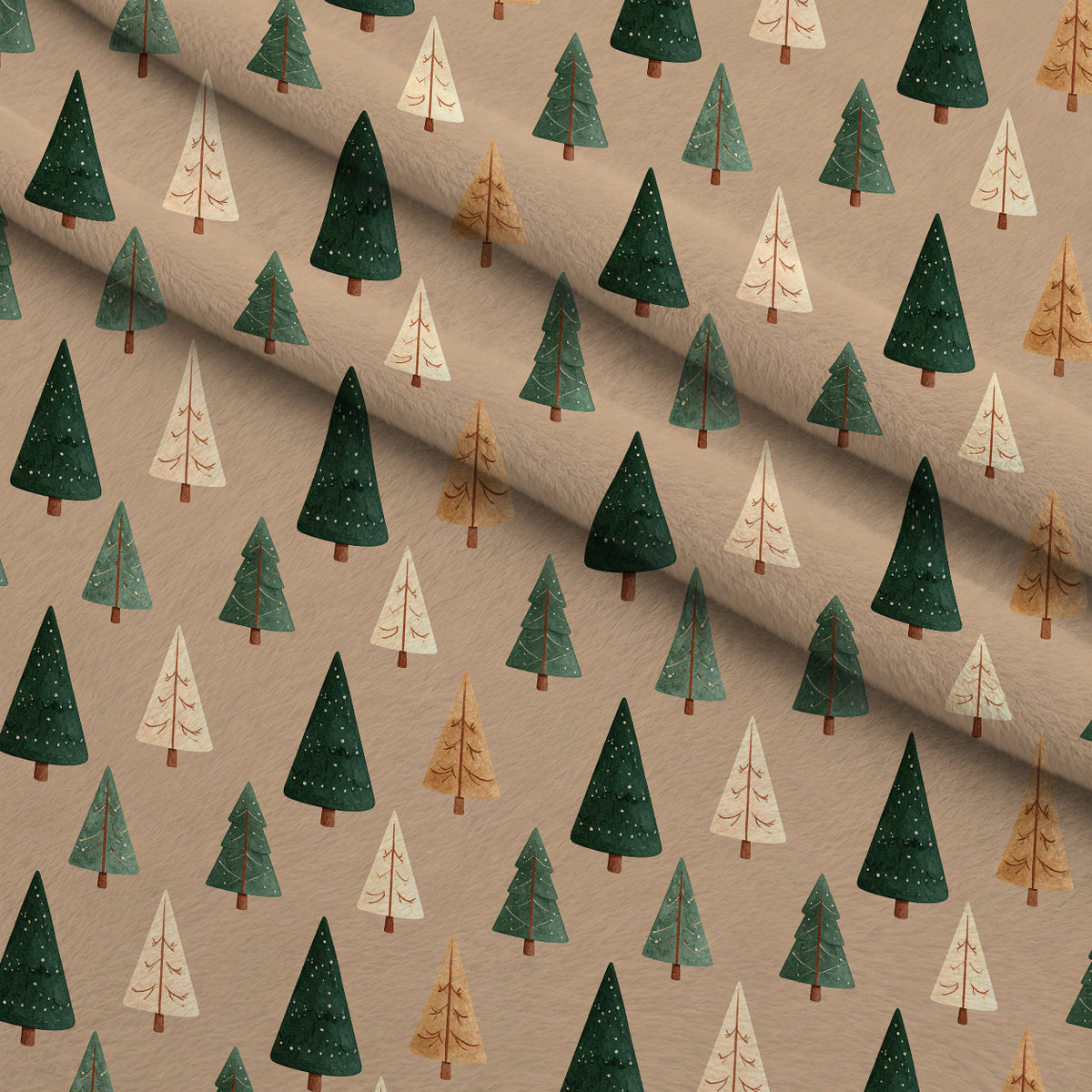 Evergreen Heirloom Pattern 27 Minky Fabric — plush minky folded close-up preview (mv-minky-v1:lying)