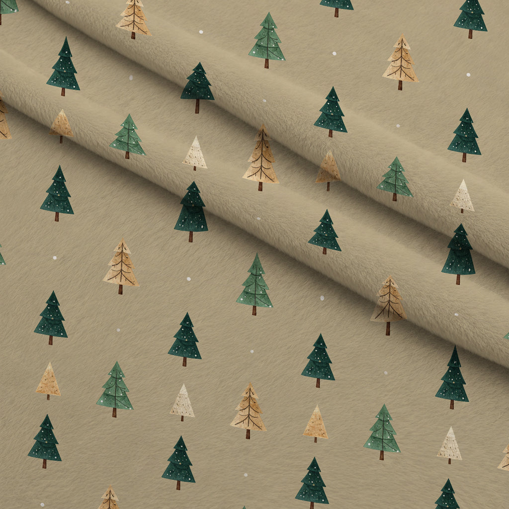 Evergreen Heirloom Pattern 28 Minky Fabric — plush minky folded close-up preview (mv-minky-v1:lying)