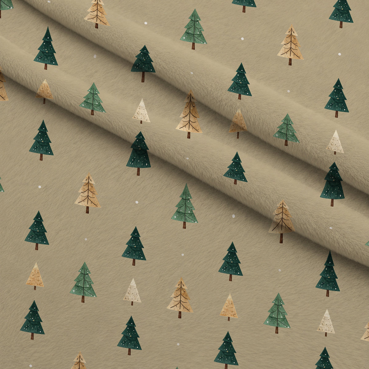 Evergreen Heirloom Pattern 28 Minky Fabric — plush minky folded close-up preview (mv-minky-v1:lying)