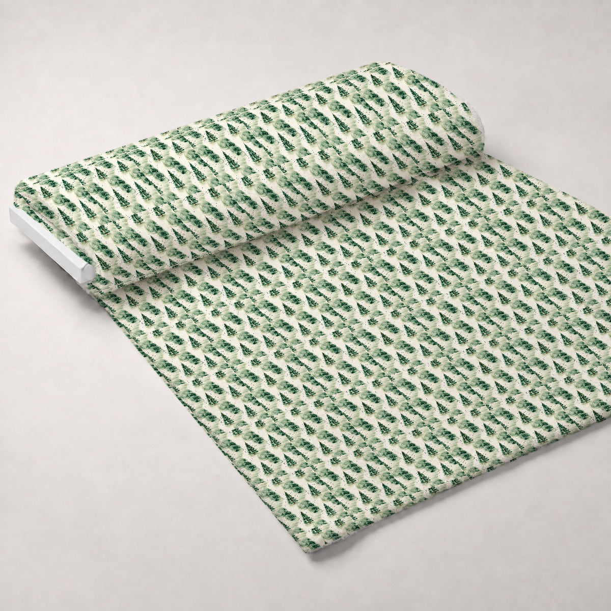 Evergreen Holiday Whimsy Pattern 2 Minky Fabric — plush minky unrolled bolt preview (mv-minky-v1:bolt)