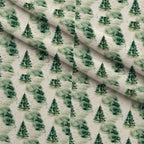 Evergreen Holiday Whimsy Pattern 2 Minky Fabric — plush minky folded close-up preview (mv-minky-v1:lying)