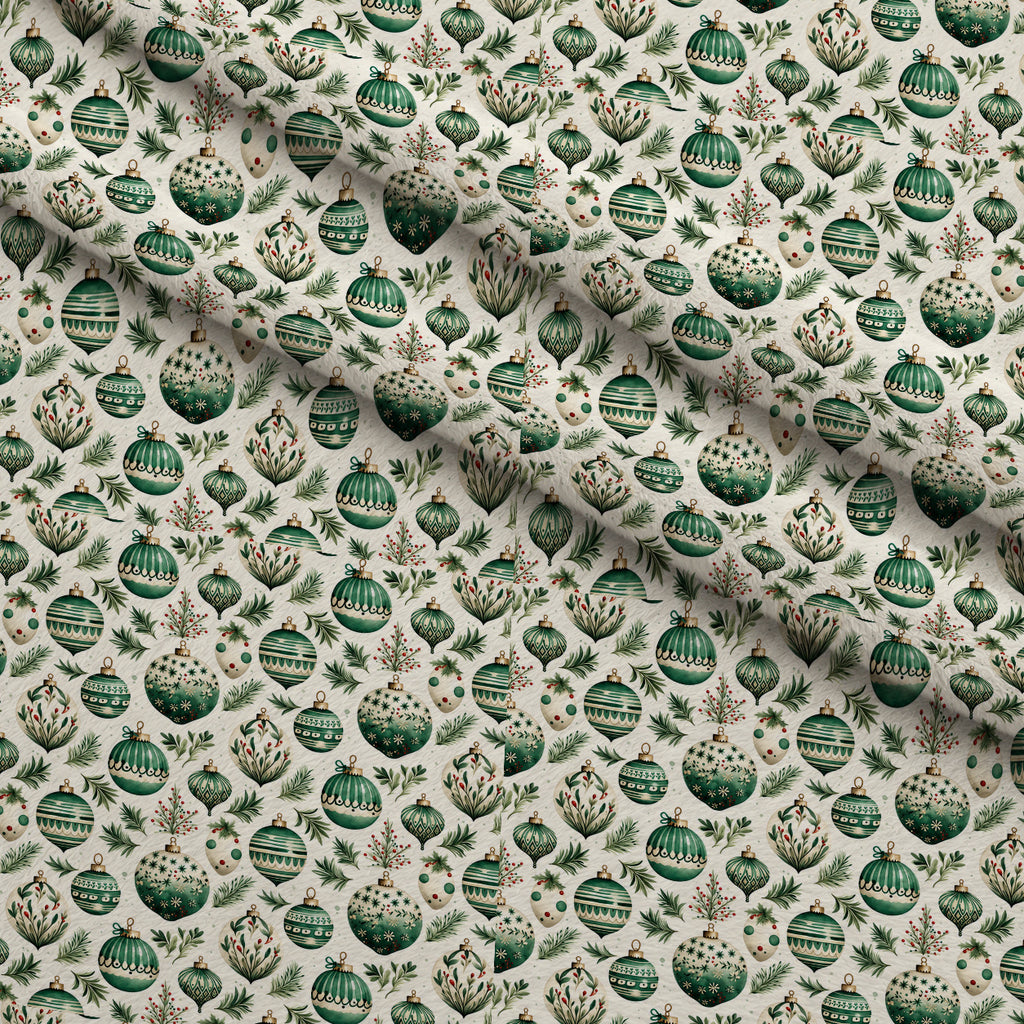 Evergreen Holiday Whimsy Pattern 4 Minky Fabric — plush minky folded close-up preview (mv-minky-v1:lying)