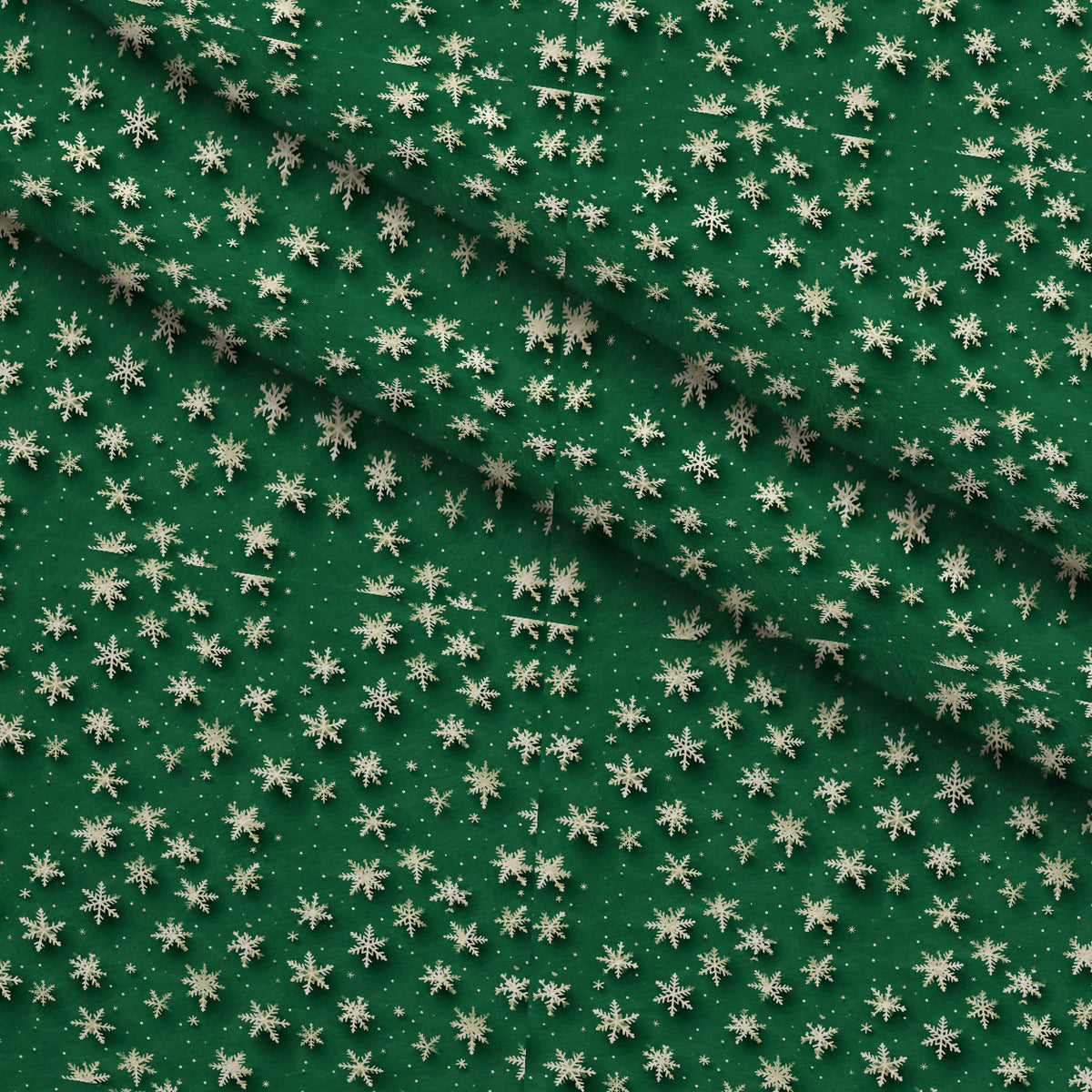 Evergreen Holiday Whimsy Pattern 5 Minky Fabric — plush minky folded close-up preview (mv-minky-v1:lying)