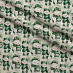 Evergreen Holiday Whimsy Pattern 6 Minky Fabric — plush minky folded close-up preview (mv-minky-v1:lying)