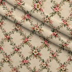 Evergreen Rose Heirloom Pattern 10 Minky Fabric — plush minky folded close-up preview (mv-minky-v1:lying)