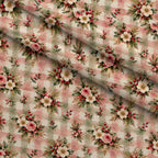 Evergreen Rose Heirloom Pattern 8 Minky Fabric — plush minky folded close-up preview (mv-minky-v1:lying)
