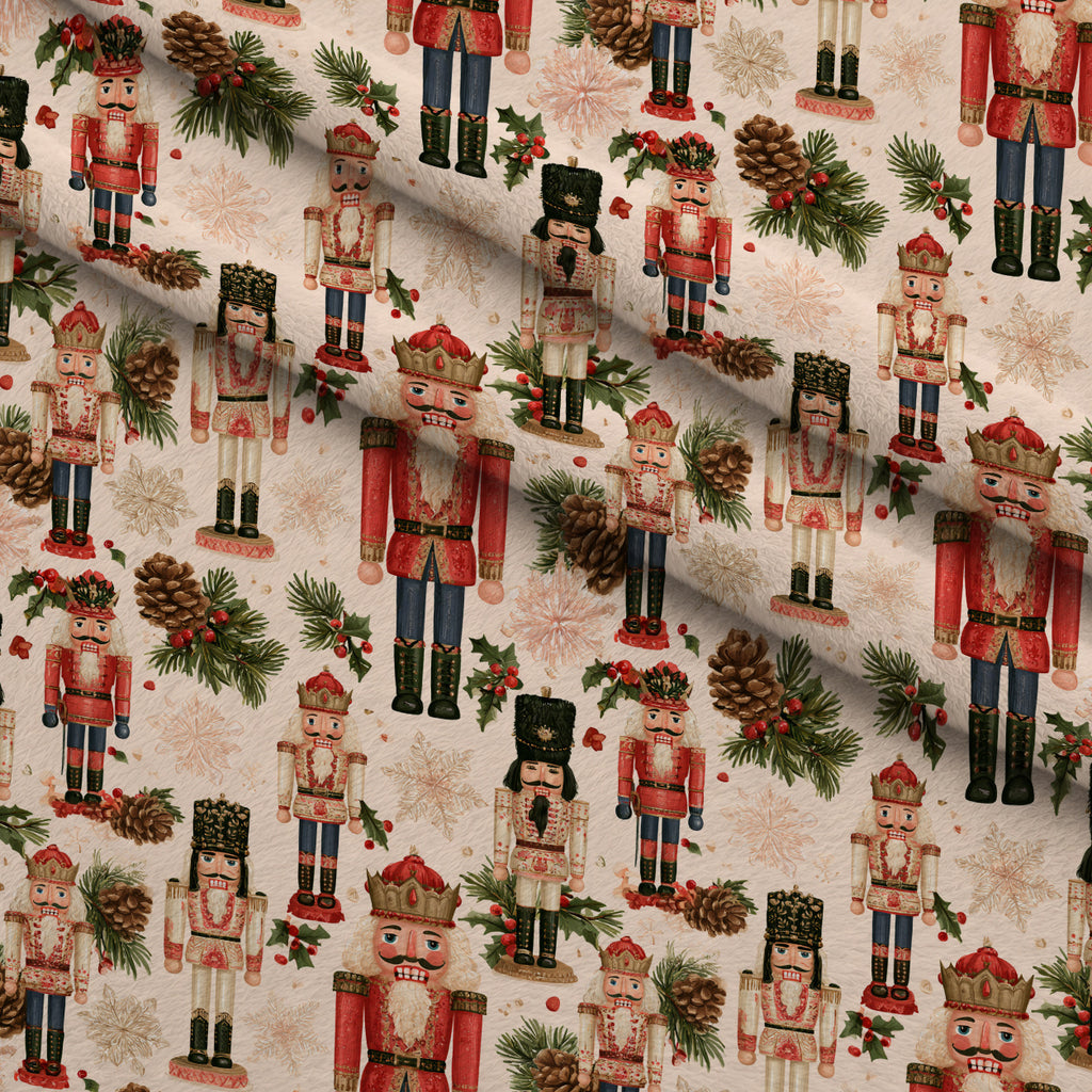 Evergreen Toy Soldiers Pattern 14 Minky Fabric — plush minky folded close-up preview (mv-minky-v1:lying)