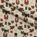 Evergreen Toy Soldiers Pattern 16 Minky Fabric — plush minky folded close-up preview (mv-minky-v1:lying)