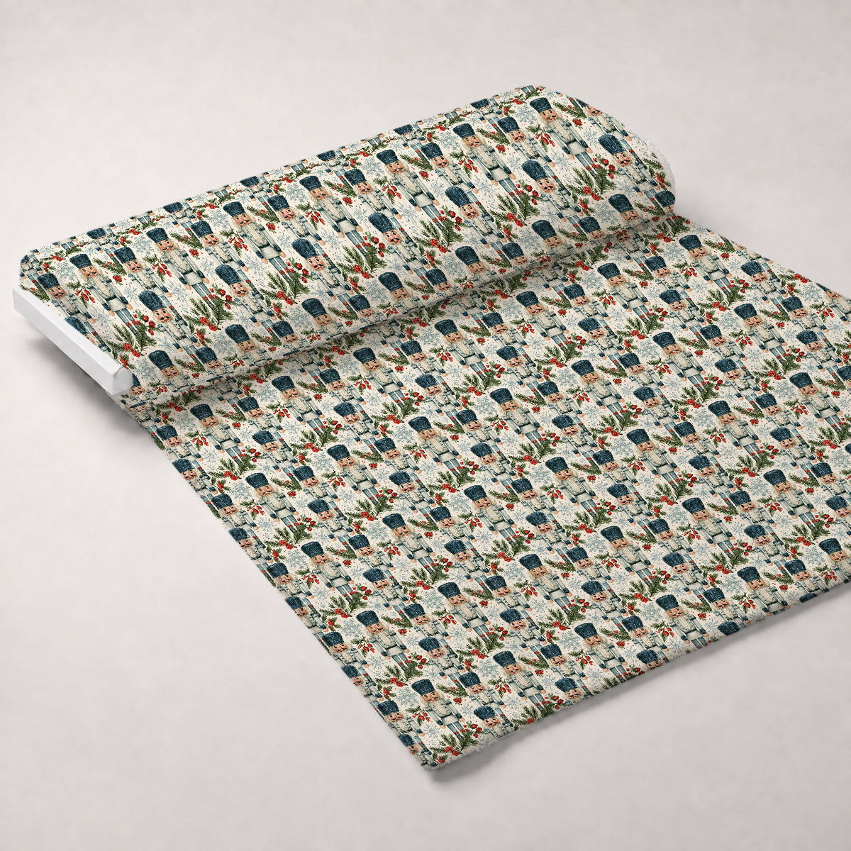 Evergreen Toy Soldiers Pattern 17 Minky Fabric — plush minky unrolled bolt preview (mv-minky-v1:bolt)