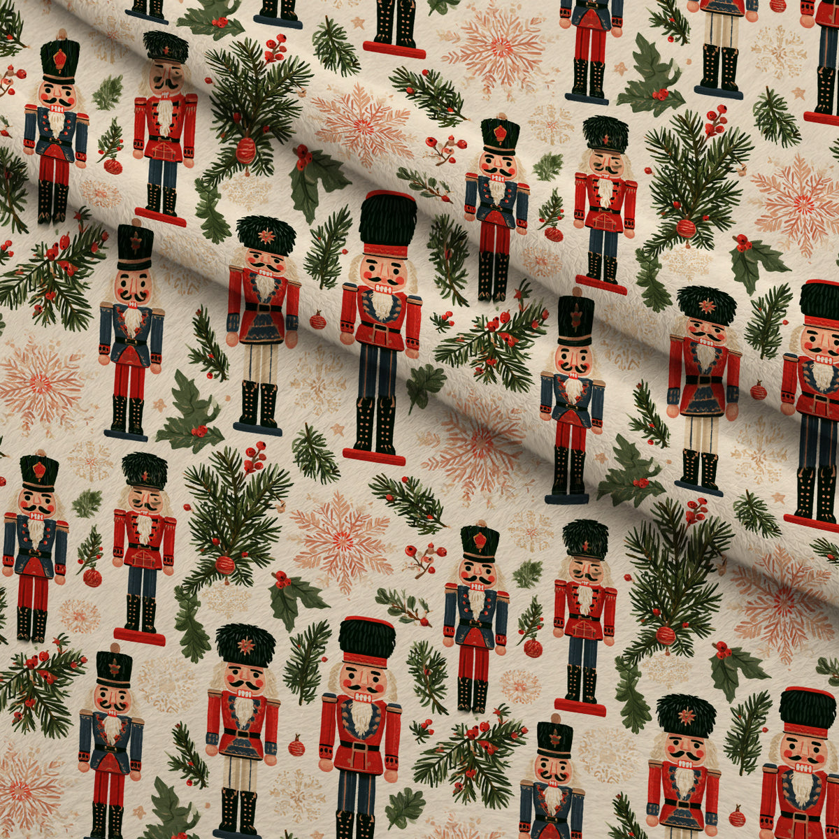 Evergreen Toy Soldiers Pattern 20 Minky Fabric — plush minky folded close-up preview (mv-minky-v1:lying)