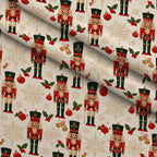 Evergreen Toy Soldiers Pattern 4 Minky Fabric — plush minky folded close-up preview (mv-minky-v1:lying)