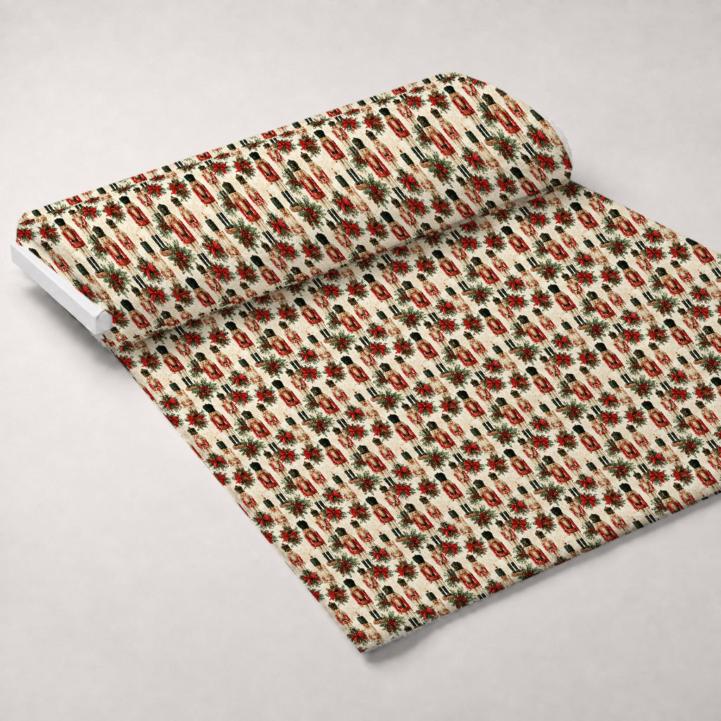 Evergreen Toy Soldiers Pattern 5 Minky Fabric — plush minky unrolled bolt preview (mv-minky-v1:bolt)