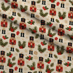 Evergreen Toy Soldiers Pattern 7 Minky Fabric — plush minky folded close-up preview (mv-minky-v1:lying)