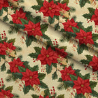 Evergreen Yuletide Hearth Pattern 14 Minky Fabric — plush minky folded close-up preview (mv-minky-v1:lying)