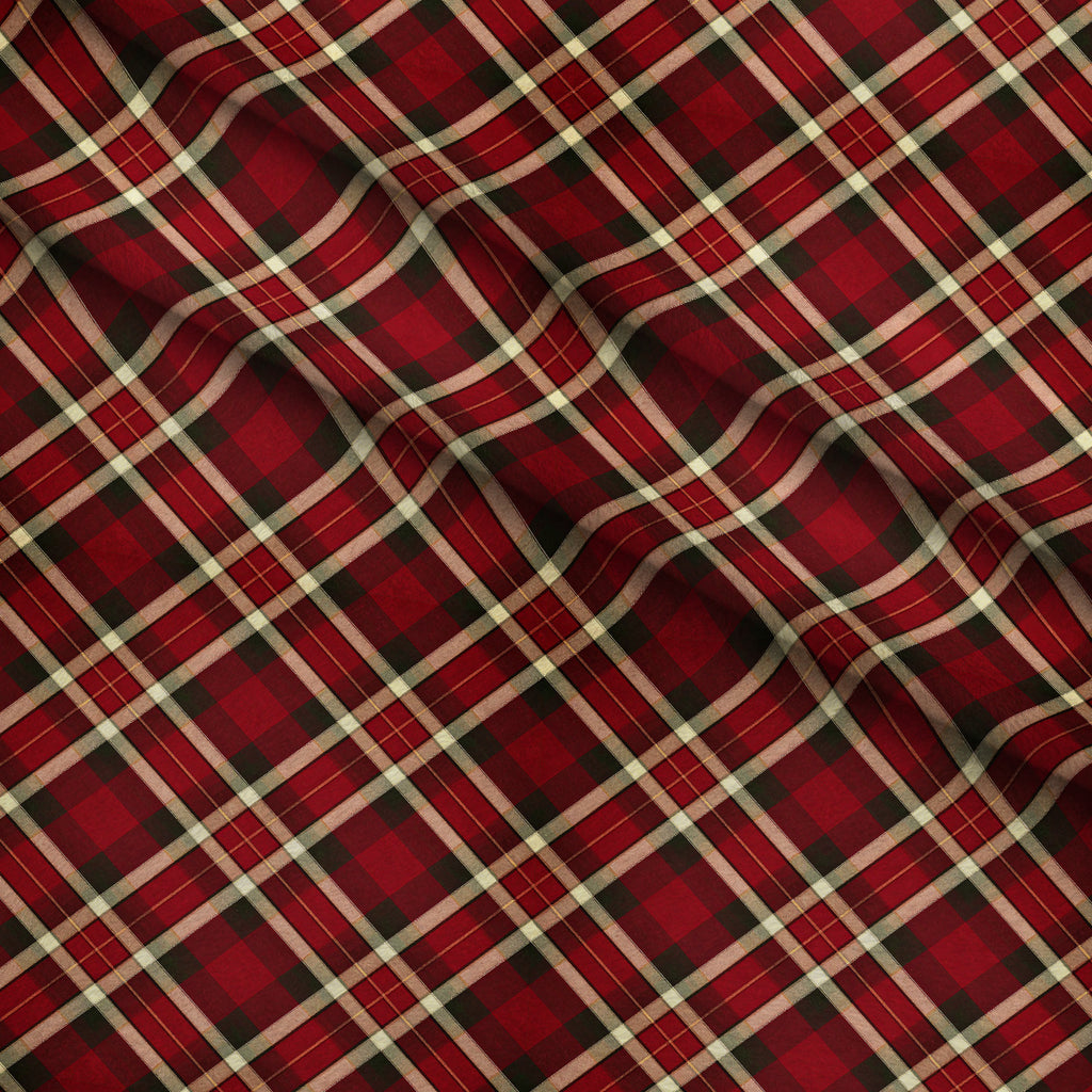 Evergreen Yuletide Hearth Pattern 2 Minky Fabric — plush minky folded close-up preview (mv-minky-v1:lying)