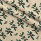 Evergreen Yuletide Hearth Pattern 7 Minky Fabric — plush minky folded close-up preview (mv-minky-v1:lying)