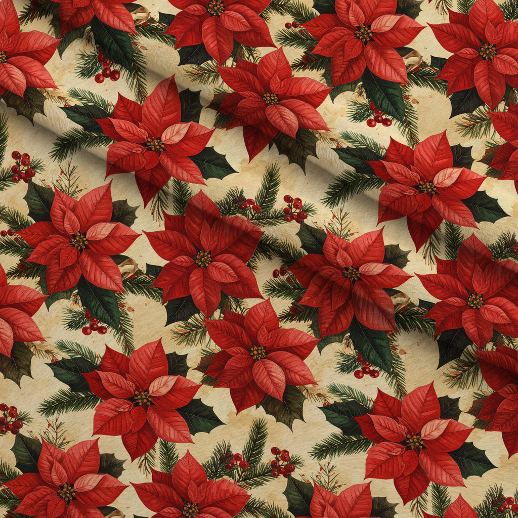 Evergreen Yuletide Hearth Pattern 8 Minky Fabric — plush minky folded close-up preview (mv-minky-v1:lying)