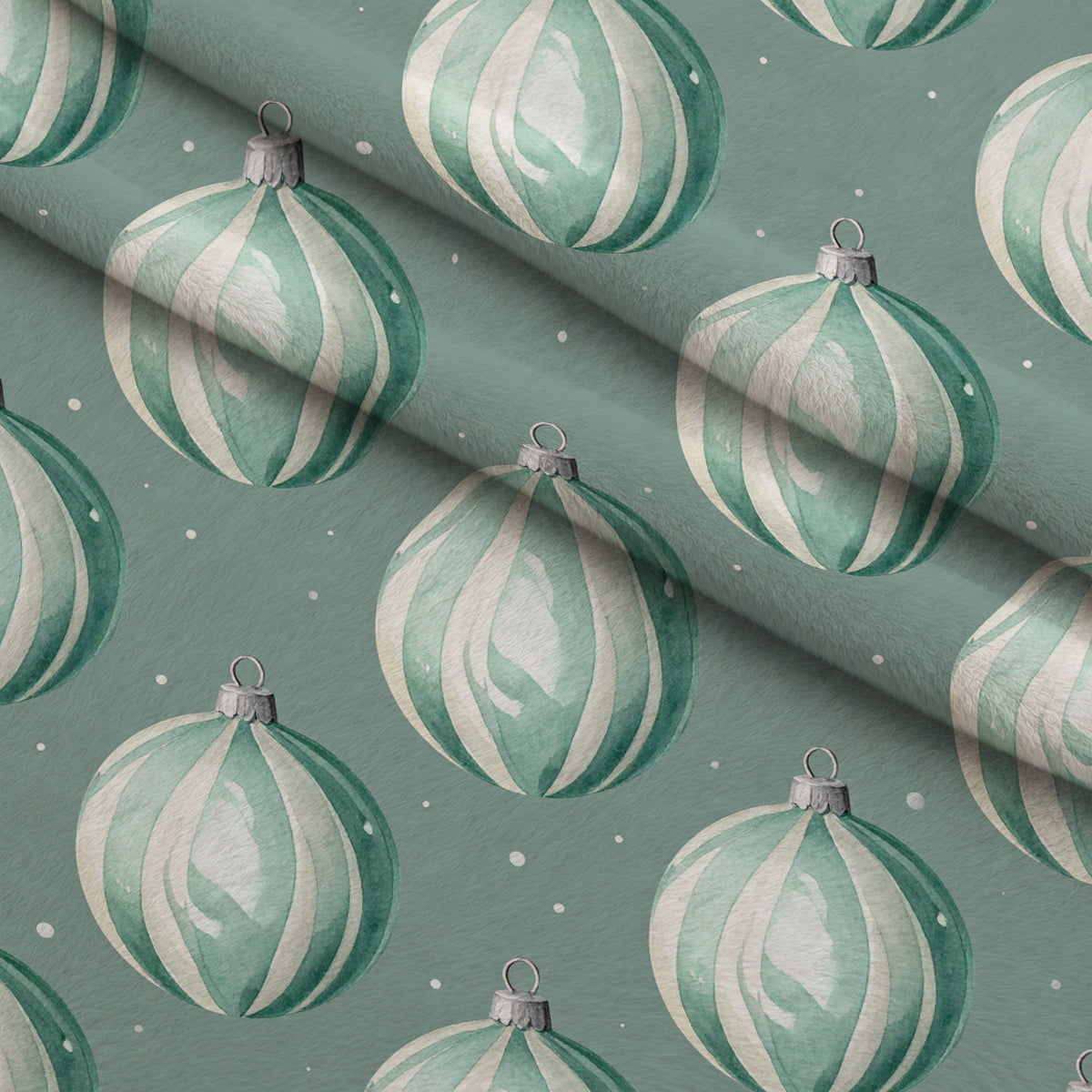 Evergreen Yuletide Pattern 10 Minky Fabric — plush minky folded close-up preview (mv-minky-v1:lying)
