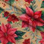 Evergreen Yuletide Pattern 12 Minky Fabric — plush minky folded close-up preview (mv-minky-v1:lying)