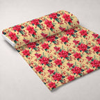 Evergreen Yuletide Pattern 15 Minky Fabric — plush minky unrolled bolt preview (mv-minky-v1:bolt)