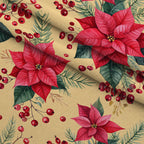Evergreen Yuletide Pattern 15 Minky Fabric — plush minky folded close-up preview (mv-minky-v1:lying)