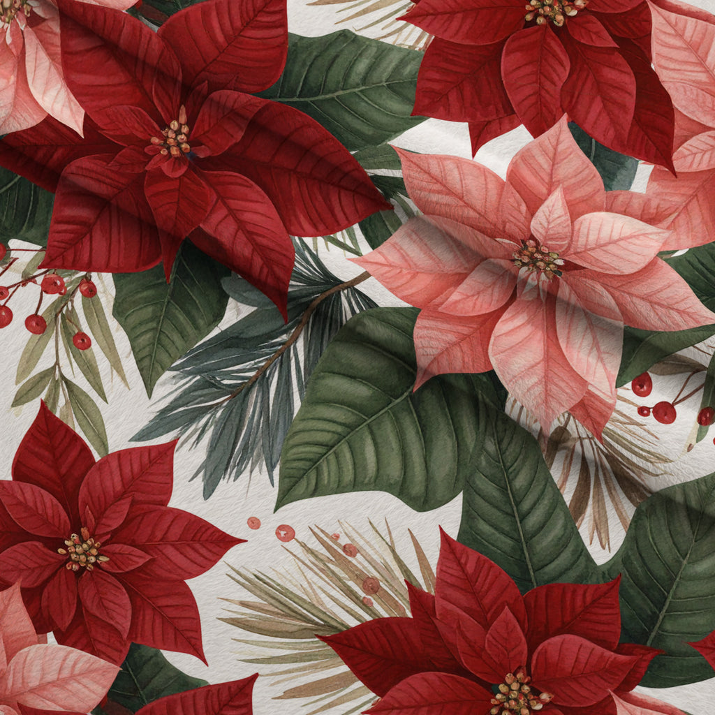 Evergreen Yuletide Pattern 17 Minky Fabric — plush minky folded close-up preview (mv-minky-v1:lying)