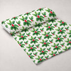 Evergreen Yuletide Pattern 19 Minky Fabric — plush minky unrolled bolt preview (mv-minky-v1:bolt)