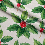 Evergreen Yuletide Pattern 19 Minky Fabric — plush minky folded close-up preview (mv-minky-v1:lying)