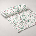 Evergreen Yuletide Pattern 20 Minky Fabric — plush minky unrolled bolt preview (mv-minky-v1:bolt)