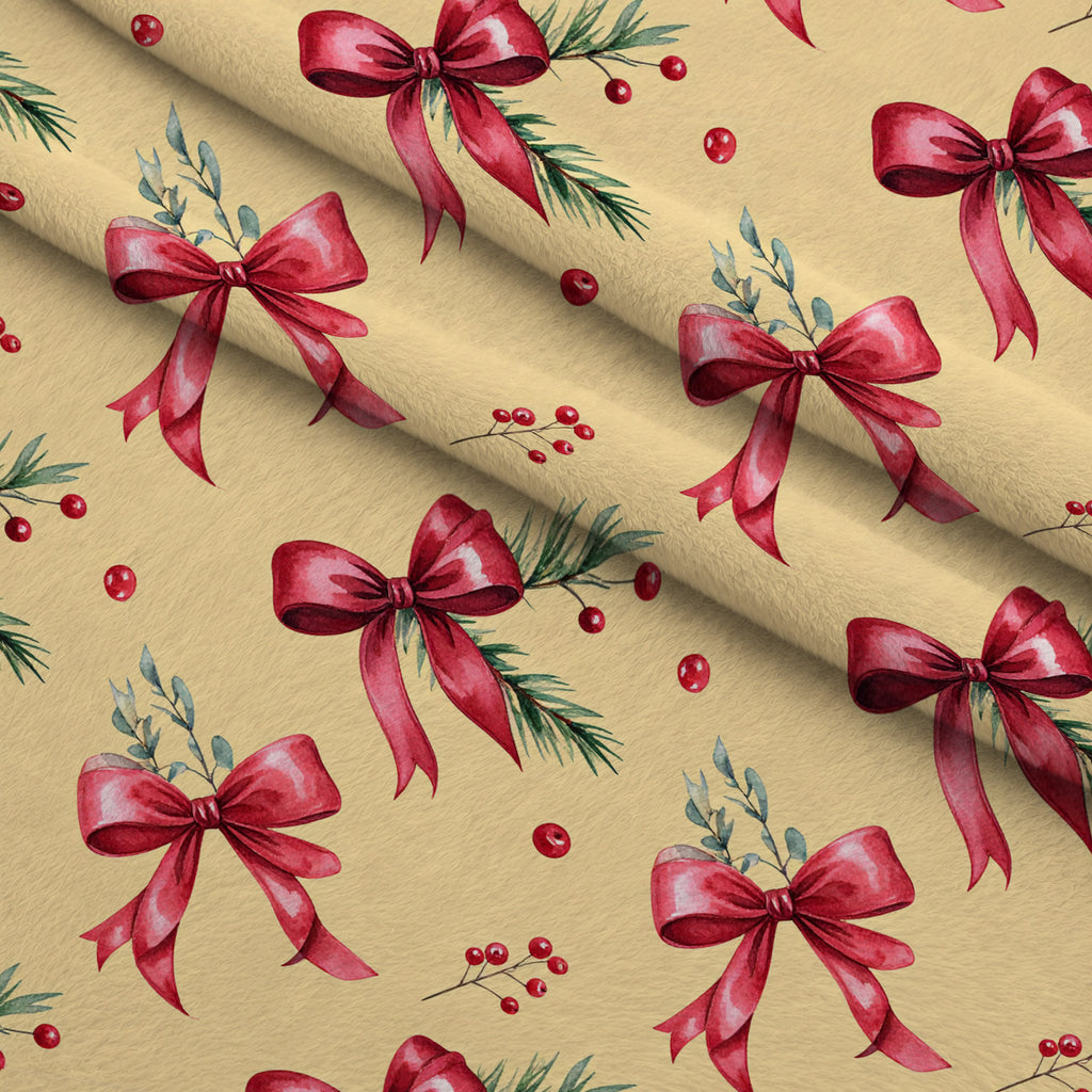 Evergreen Yuletide Pattern 23 Minky Fabric — plush minky folded close-up preview (mv-minky-v1:lying)