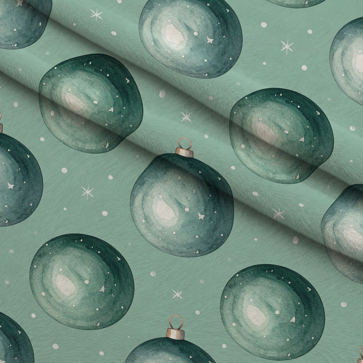 Evergreen Yuletide Pattern 27 Minky Fabric — plush minky folded close-up preview (mv-minky-v1:lying)