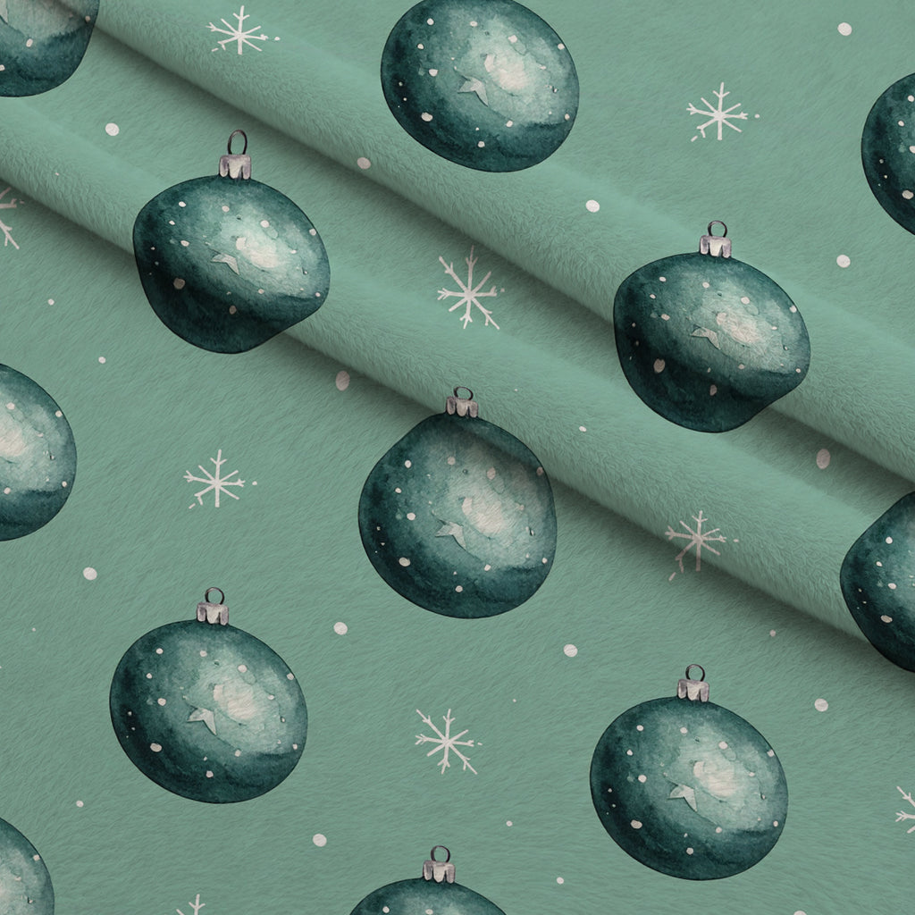 Evergreen Yuletide Pattern 28 Minky Fabric — plush minky folded close-up preview (mv-minky-v1:lying)