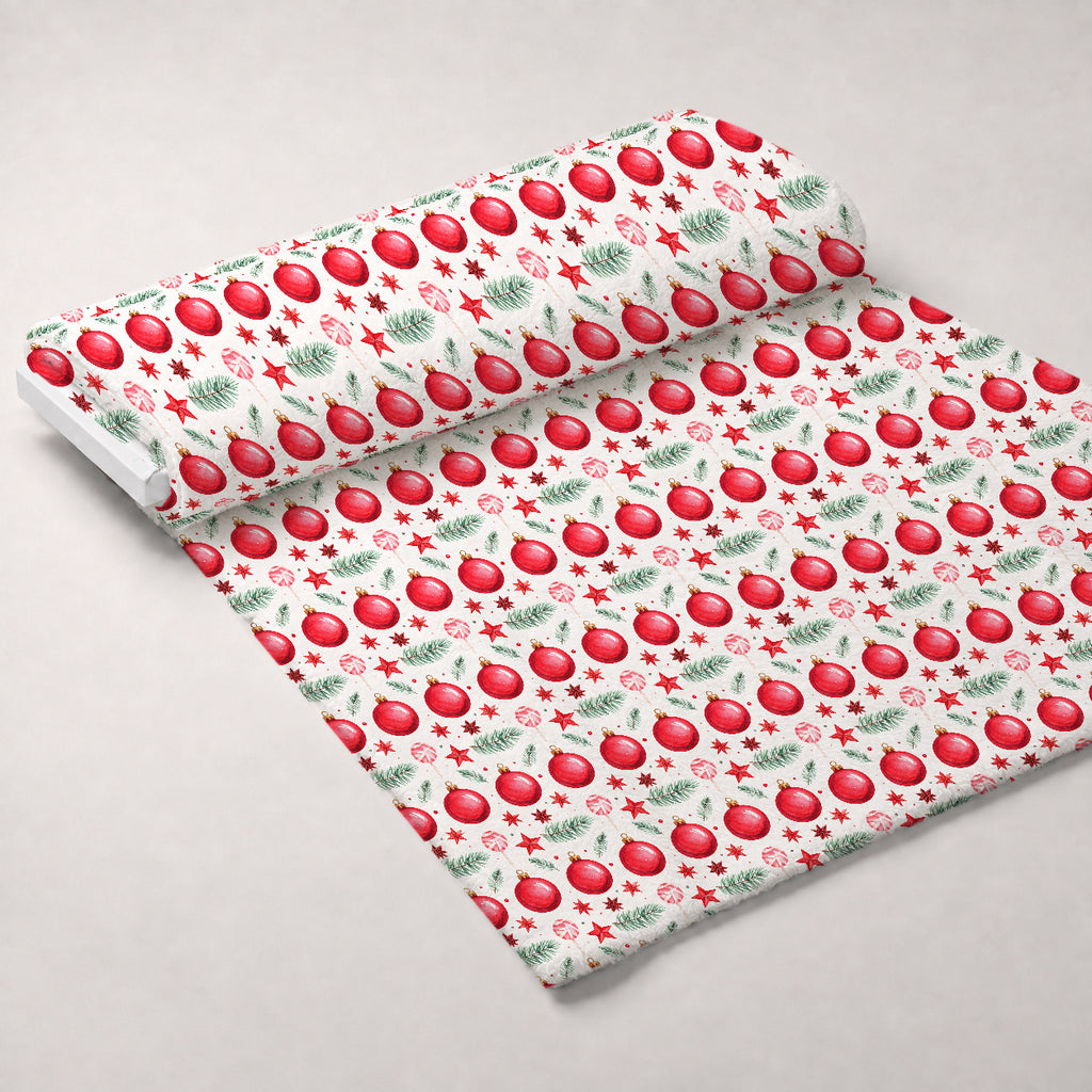 Evergreen Yuletide Pattern 7 Minky Fabric — plush minky unrolled bolt preview (mv-minky-v1:bolt)