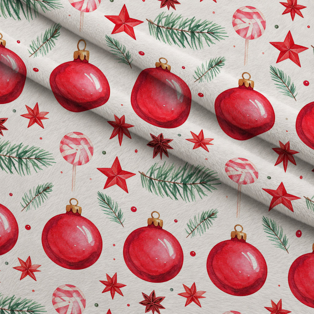 Evergreen Yuletide Pattern 7 Minky Fabric — plush minky folded close-up preview (mv-minky-v1:lying)