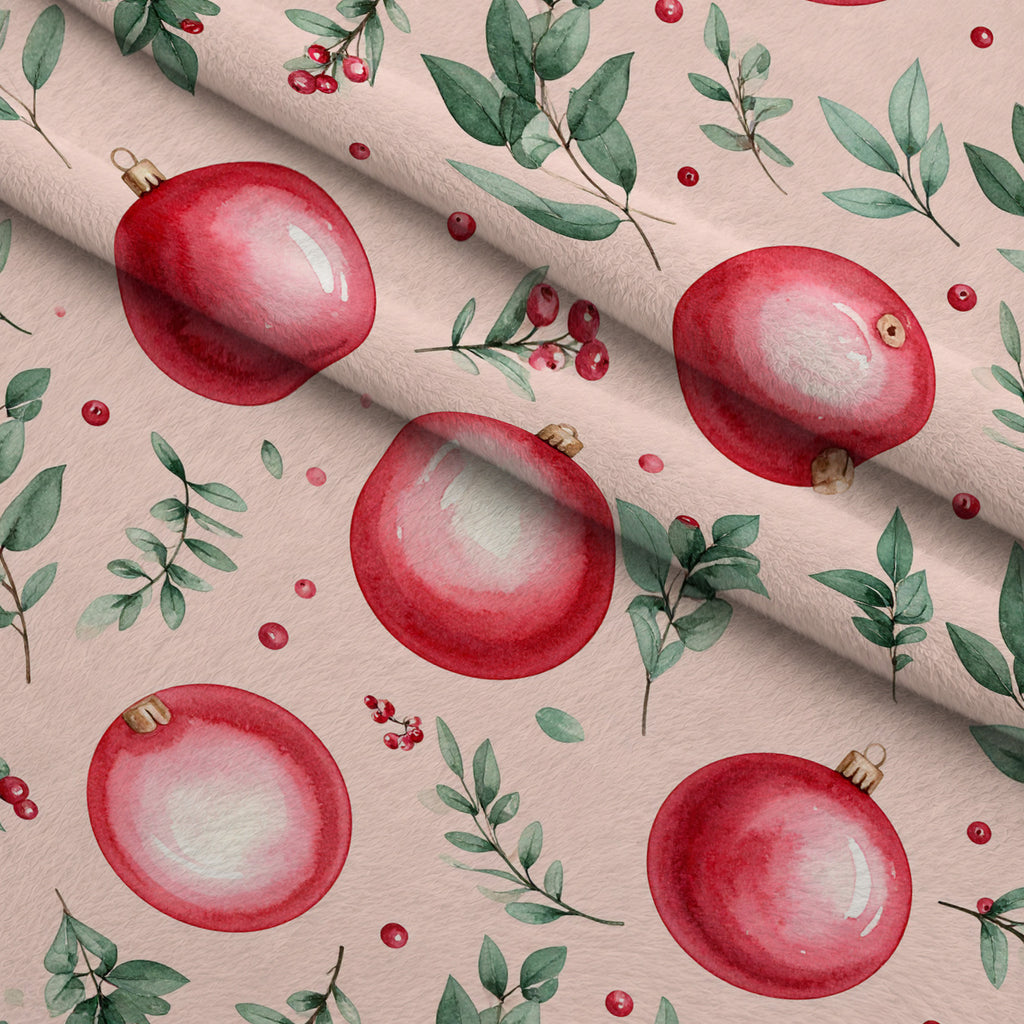 Evergreen Yuletide Pattern 8 Minky Fabric — plush minky folded close-up preview (mv-minky-v1:lying)