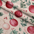 Evergreen Yuletide Pattern 9 Minky Fabric — plush minky folded close-up preview (mv-minky-v1:lying)