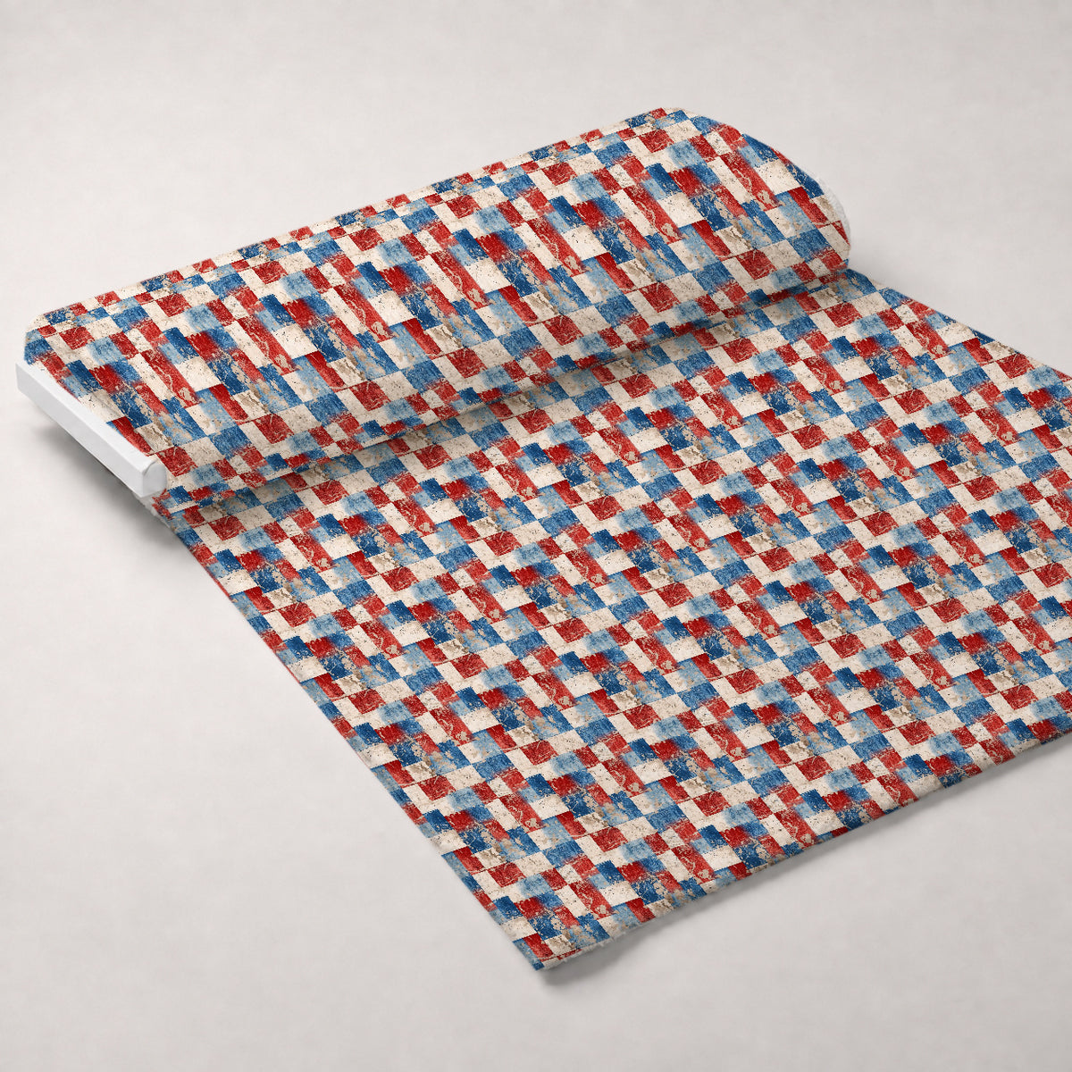 Faded Americana Pattern 7 Minky Fabric — plush minky unrolled bolt preview (mv-minky-v1:bolt)