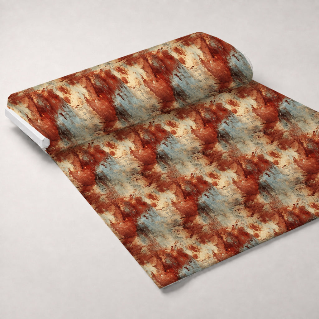 Faded Fresco Pattern 17 Minky Fabric — plush minky unrolled bolt preview (mv-minky-v1:bolt)