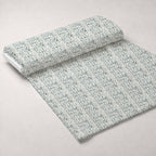 Faded Indigo Roses Pattern 17 Minky Fabric — plush minky unrolled bolt preview (mv-minky-v1:bolt)